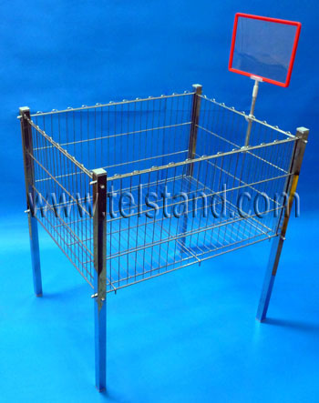 profile leg wire basket